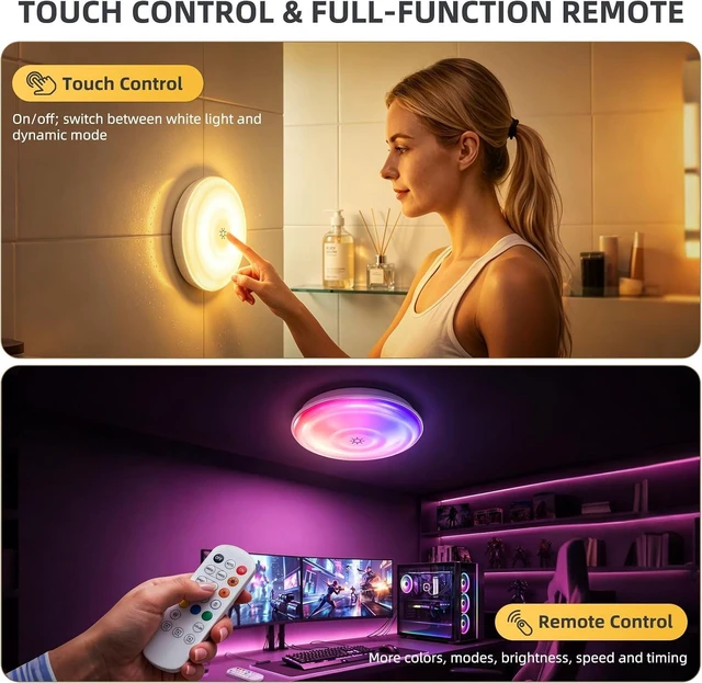 Alt view image 6 of 7 - Shower Light IP65 Waterproof Rechargeable Shower Lights for Inside Shower