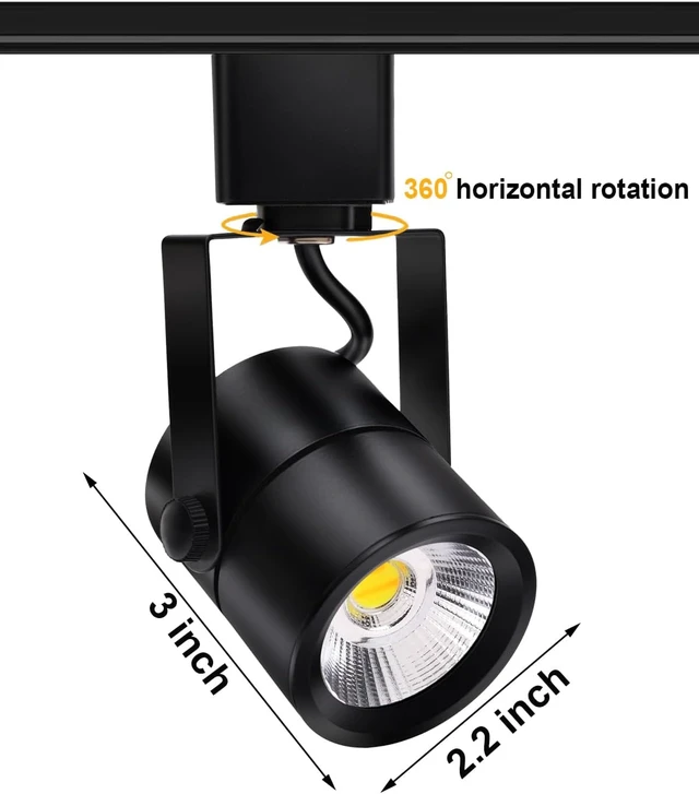 Alt view image 2 of 7 - 12 Pack LED Track Lighting Heads with Remote, 2700K-6500K Stepless Color Dimming H Type Track Light Fixtures, 10W 1000LM Dimmable Ceiling Spotlight for Kitchen Accent Art,Black