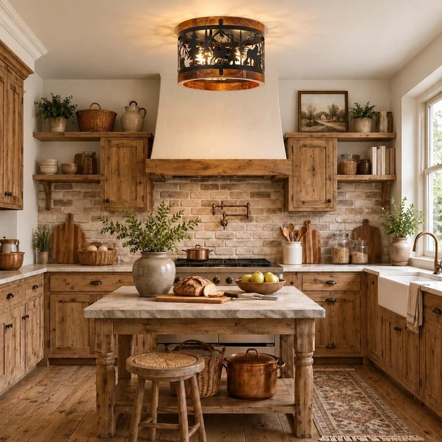 Alt view image 4 of 7 - Rustic Ceiling Light Fixtures-Deer Horse Design, 2-Light E26 Cage