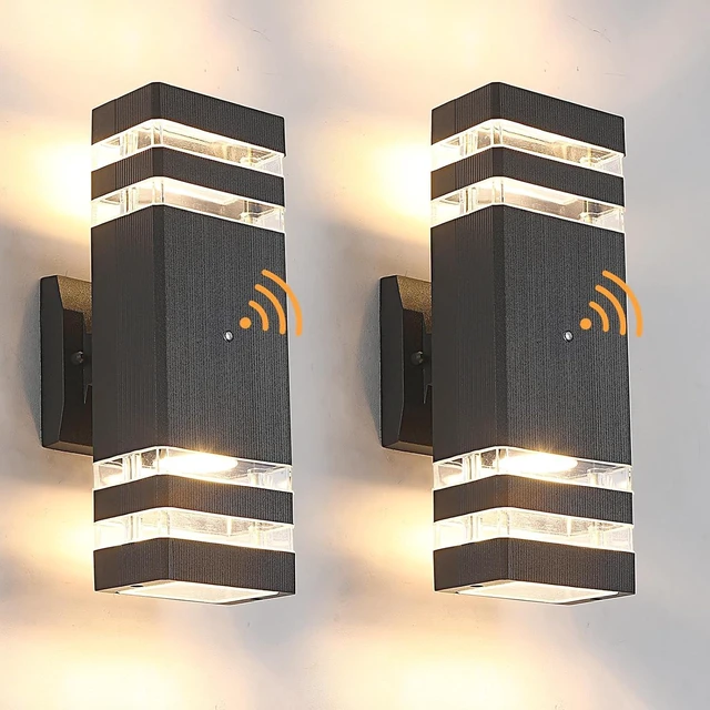Main image of Dusk to Dawn Outdoor Lighting 2 Pack, Porch Lights Outdoor Wall Lamps for Patio Waterproof 3000K Warm White Exterior Light Fixture Sconce for House Hallway Garden Corridor