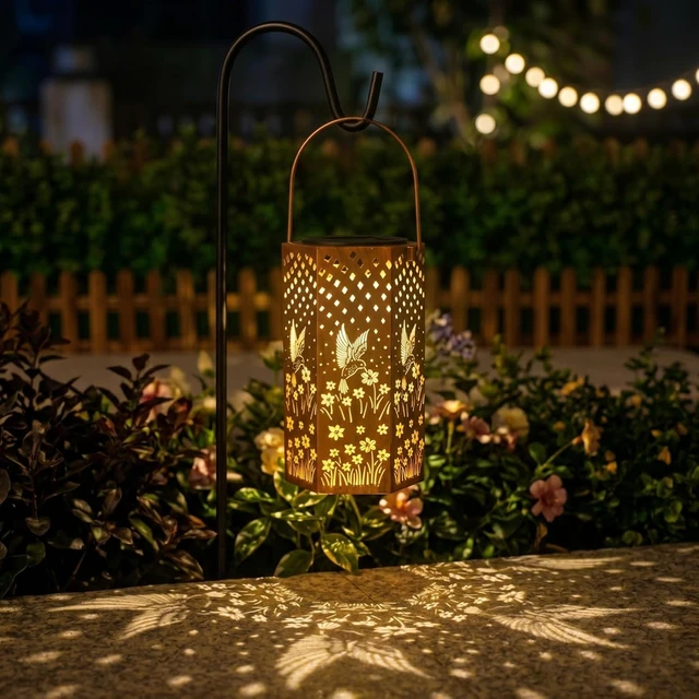 Alt view image 6 of 7 - Eandisom Birthday Gifts for Women Solar Lanterns Outdoor Waterproof