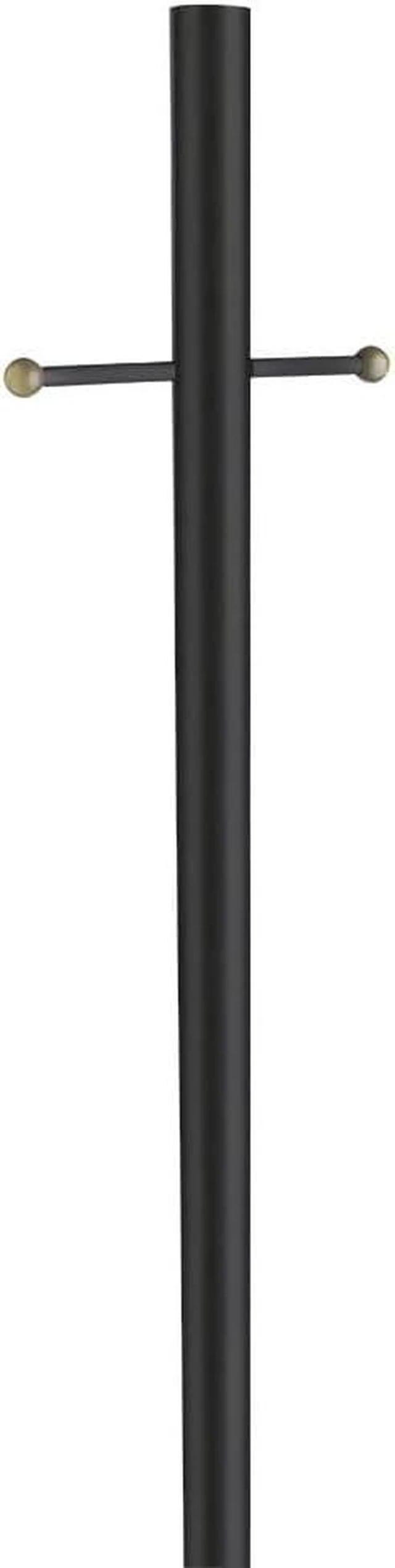 Main image of Design House Oakmont Outdoor Lamp Post, Weather-Resistant, Powder-Coated Steel, Easy Installation, Plastic Cross-Arm, Black, 3 In. D x 80 in. H, 501817
