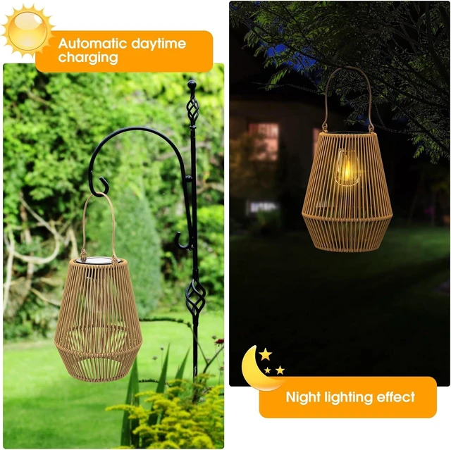 Alt view image 2 of 7 - Solar Lanterns Outdoor Waterproof, Solar Lights Outdoor 4 Pack