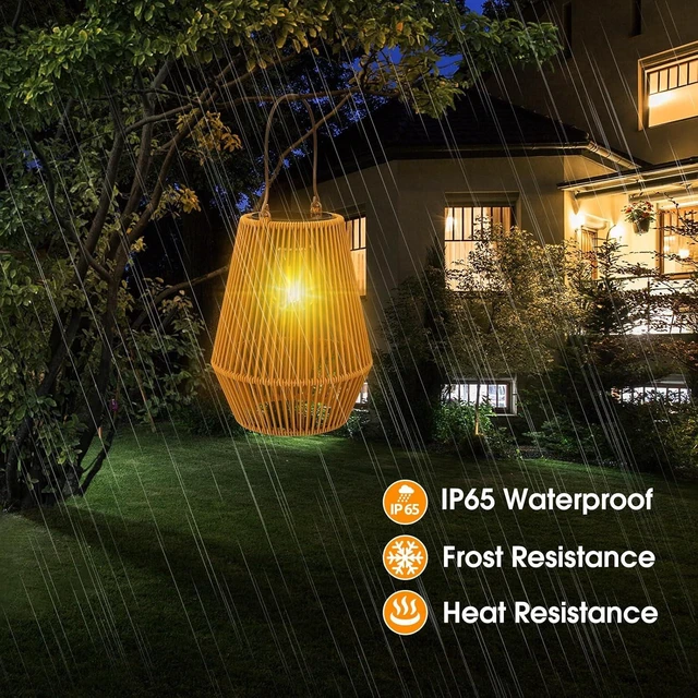 Alt view image 3 of 7 - Solar Lanterns Outdoor Waterproof, Solar Lights Outdoor 4 Pack