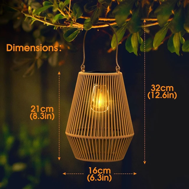 Alt view image 5 of 7 - Solar Lanterns Outdoor Waterproof, Solar Lights Outdoor 4 Pack