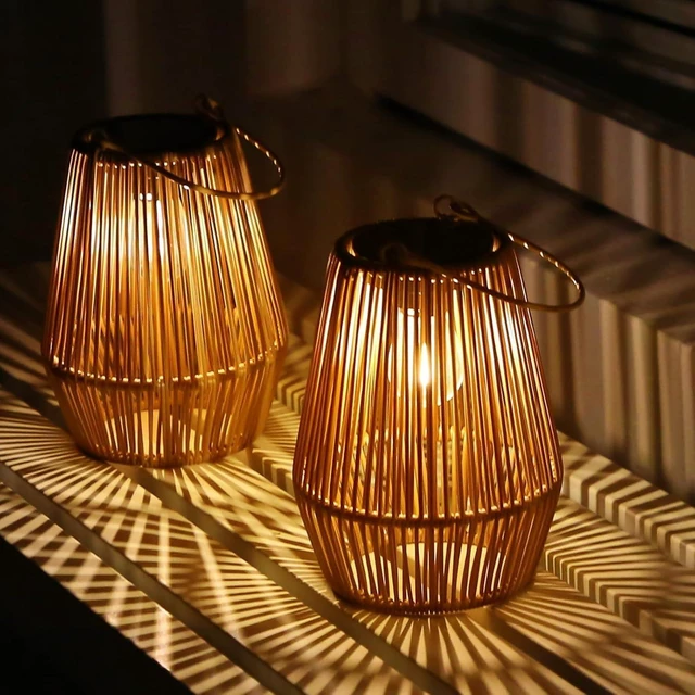 Alt view image 6 of 7 - Solar Lanterns Outdoor Waterproof, Solar Lights Outdoor 4 Pack