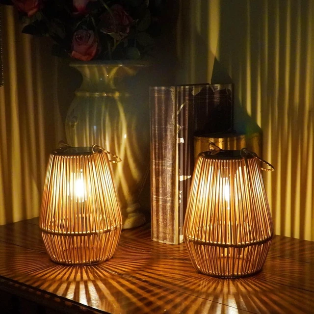 Alt view image 7 of 7 - Solar Lanterns Outdoor Waterproof, Solar Lights Outdoor 4 Pack