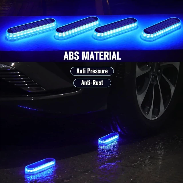 Alt view image 4 of 7 - Blue Solar Lights Outdoor Waterproof Boat Dock Deck Step Solar Powered