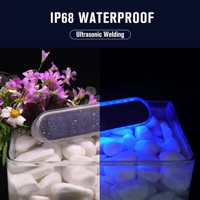 Alt view image 5 of 7 - Blue Solar Lights Outdoor Waterproof Boat Dock Deck Step Solar Powered