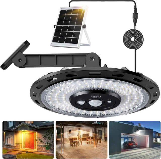 Main image of Solar Light Indoor Outdoor, 3000LM Solar Shed Light Rotation Design, Waterproof 5 Modes (2 for All Day Lighting) Motion Sensor, Dimmable Remote for Barn Patio Chicken Coop Gazebo Garage