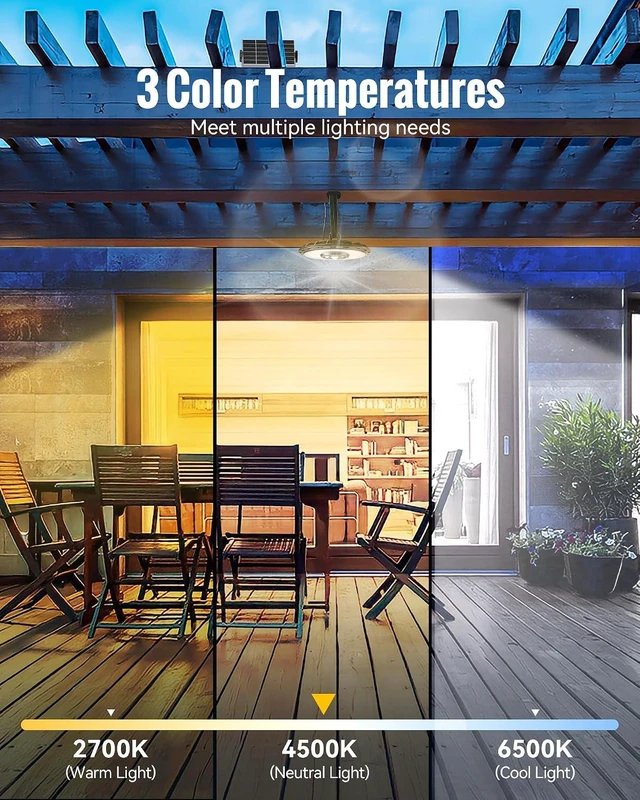 Alt view image 2 of 7 - Solar Light Indoor Outdoor, 3000LM Solar Shed Light Rotation Design, Waterproof 5 Modes (2 for All Day Lighting) Motion Sensor, Dimmable Remote for Barn Patio Chicken Coop Gazebo Garage
