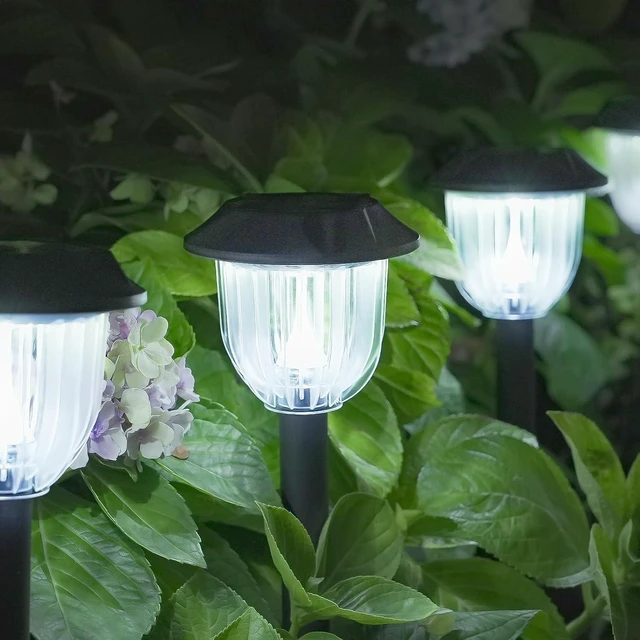 Main image of AOSEA Bright White Outdoor Solar Lights, 10 Pack, Cool White, IP65