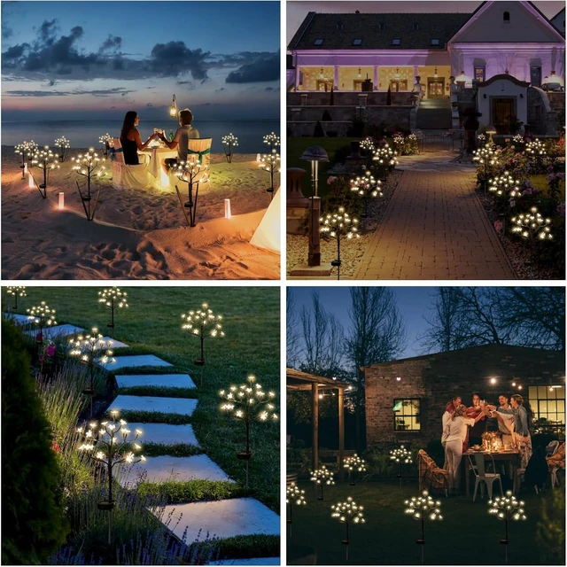 Alt view image 6 of 7 - Solar Garden Lights Garden Decor, 4Pack Solar Flowers Decorative