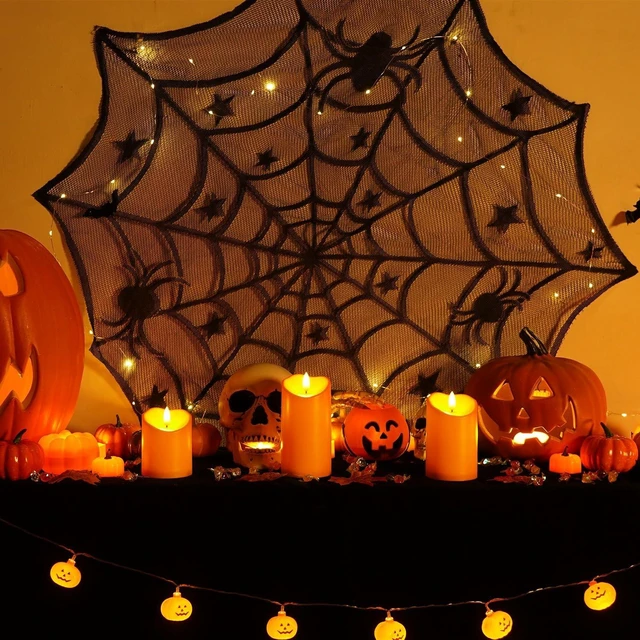 Alt view image 7 of 7 - Homemory Halloween Orange Flameless Candles Outdoor, Fall Candles Battery