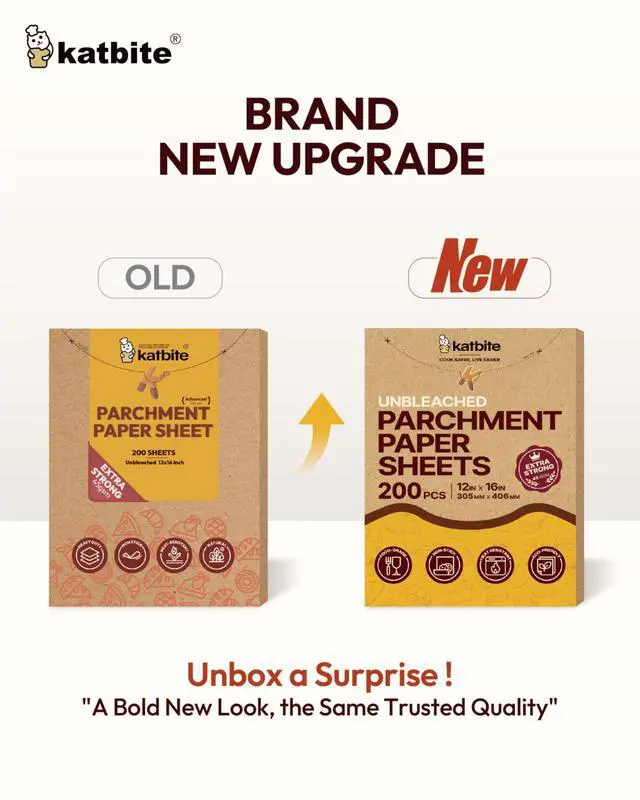 Alt view image 2 of 7 - 200Pcs 12x16 In Unbleached Parchment Paper for Baking, Precut Parchment Paper Sheets, Heavy Duty Flat Baking Paper, Half Sheet Baking Sheets for Baking Cookies, Cooking, Air Fryer, Oven