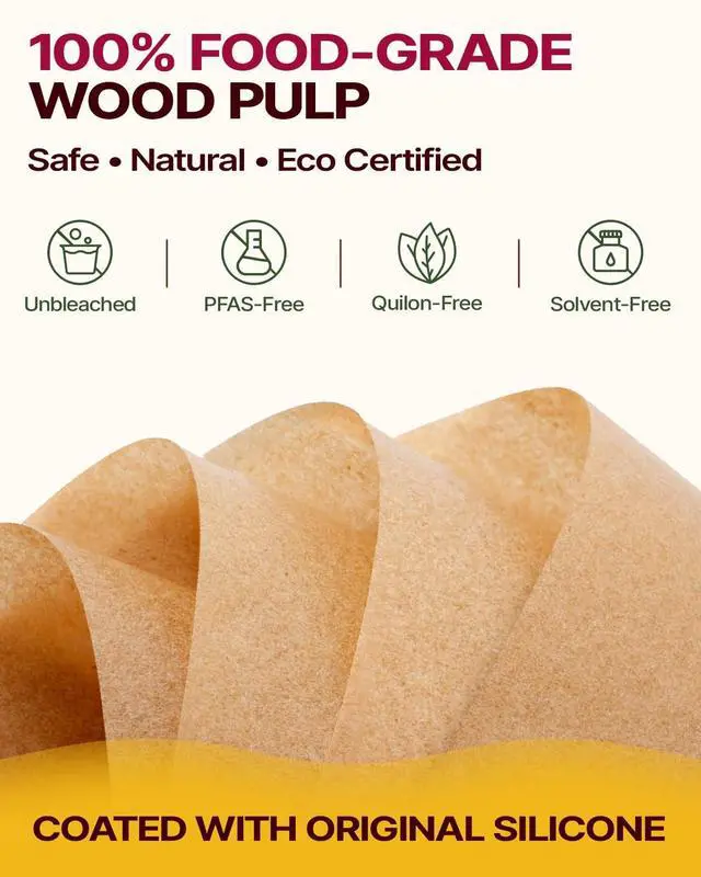 Alt view image 5 of 7 - 200Pcs 12x16 In Unbleached Parchment Paper for Baking, Precut Parchment Paper Sheets, Heavy Duty Flat Baking Paper, Half Sheet Baking Sheets for Baking Cookies, Cooking, Air Fryer, Oven