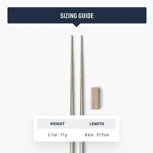 Alt view image 6 of 7 - Detour Stainless Steel Camp and Travel Chopsticks