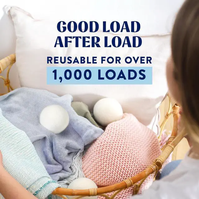 Alt view image 6 of 7 - Wool Dryer Balls (3 Count) - Made from 100% New Zealand Wool - Biodegradable Dryer Balls - Shorten Dry Times, Soften Clothes, and Stop Static Cling - Lasts up to 1000 Loads