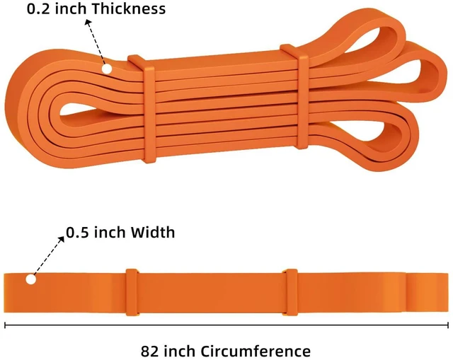 Alt view image 2 of 6 - Resistance Bands, Pull Up Bands, Pull Up Assist Band Exercise Bands for Men & Women Working Out, Body Stretching, Physical Therapy, Muscle Training - Orange