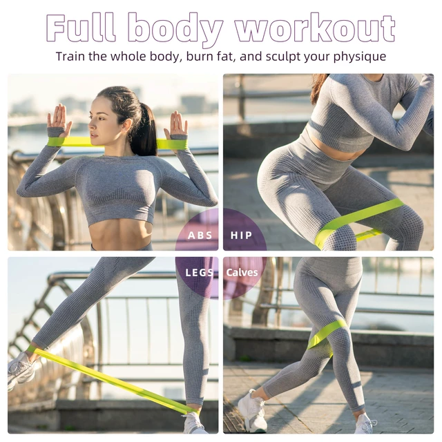 Alt view image 7 of 7 - Resistance Loop Exercise Bands, Resistance Bands Exercise Bands for Home Fitness, Stretching, Strength Training, Physical Therapy,Elastic Workout Bands for Women Men Kids, Set of 5 (Assorted)