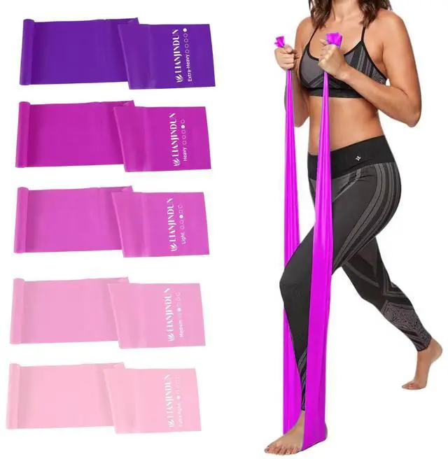 Main image of Resistance Bands for Working Out, Physical Therapy, Exercise, Pilates, Yoga Latex-Free Stretch Bands for Women or Men, Elastic Exercise Bands Set for Stretching, fitness, Rehab, Workout, Gym and Home