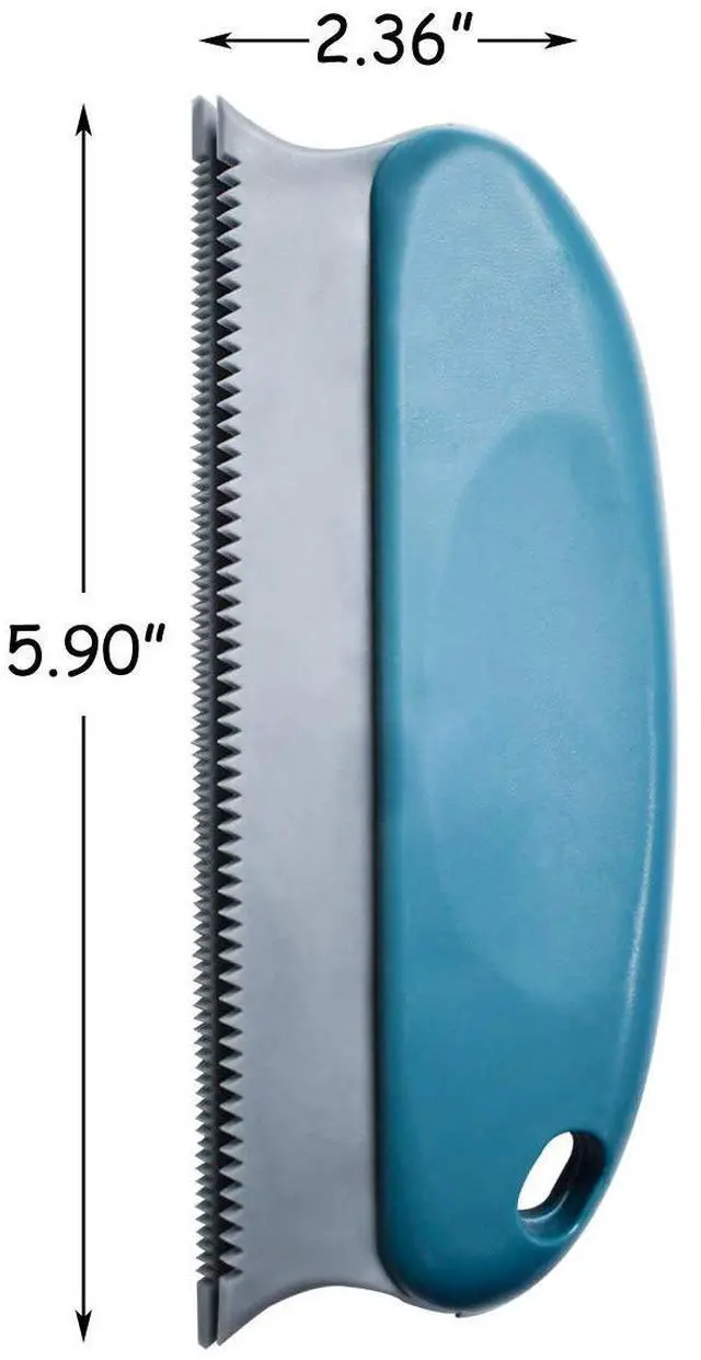 Alt view image 6 of 7 - Pet Hair Remover Brush ABS Double Serrated Structure Pet Hair Detailer for Car Interiors Furniture Carpet Couch Sofa Bed Clothes Blinds Cat & Dog Hair lint Remover Brush