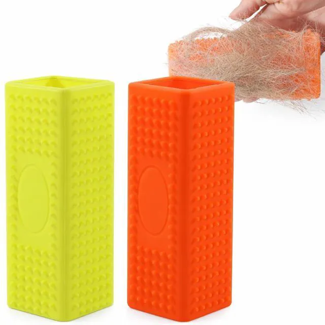 Main image of Pet Hair Remover for Furniture and Carpets - Rubber Brush Roller for Sofas and Hollow Cleaner