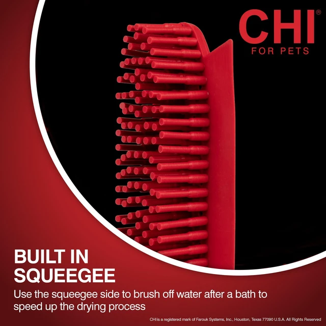 Alt view image 3 of 7 - for Dogs Rubber Fur Accumulator Grooming Brush | Flexible rubber bristles, removes loose hair and lint from coats, furniture, and car seats, easy clean