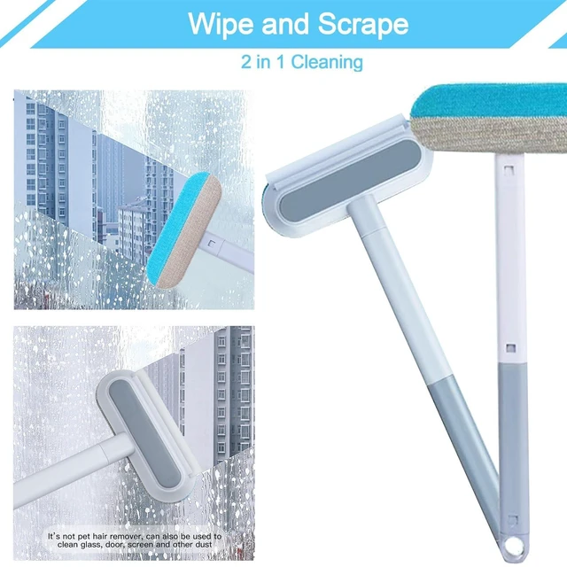 Alt view image 5 of 7 - 4 in 1 Pet Hair Remover, Reusable, Effective Cat and Dog Hair Removal Cleaning Tool with 17-Inch Extra Long Handle Multifunctional Fur Lint Brush for Couch, Furniture, Carpet, Clothes, Bedding
