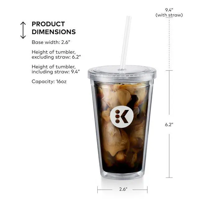 Alt view image 3 of 4 - Iced Tumbler, 16oz Capacity
