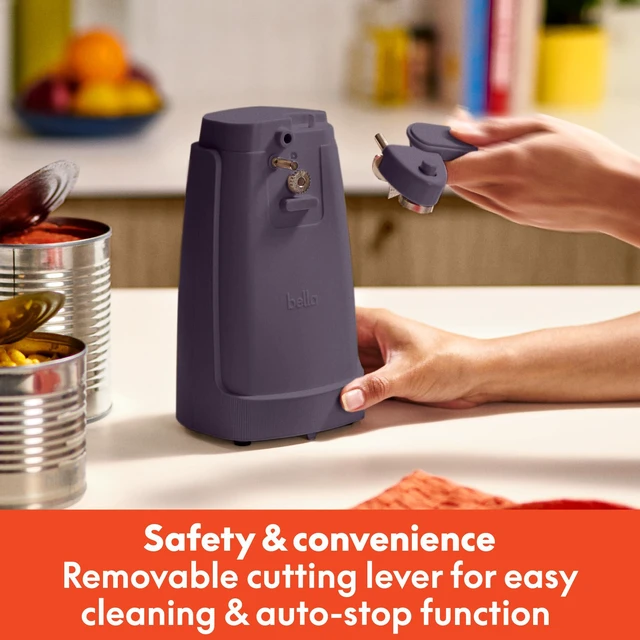 Alt view image 5 of 7 - Electric Can Opener, Automatic One-Touch, Plum