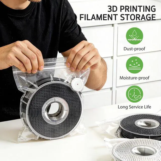 Alt view image 7 of 7 - 30 Pcs Reusable Vacuum Sealer Bags for Food, 8"x10" Small Size | Upgraded Air Valve, Microwave Freezer Sous Vide, Food Storage, Leak-Proof, for Compact Vacuum Sealer