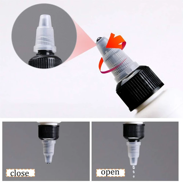 Alt view image 4 of 7 - 20-Pack 4oz/120ml Plastic Boston Squeeze Bottles with Twist Top Cap | White LDPE Bottles for Liquids, Inks, Oils, Crafts, Kitchen, Household