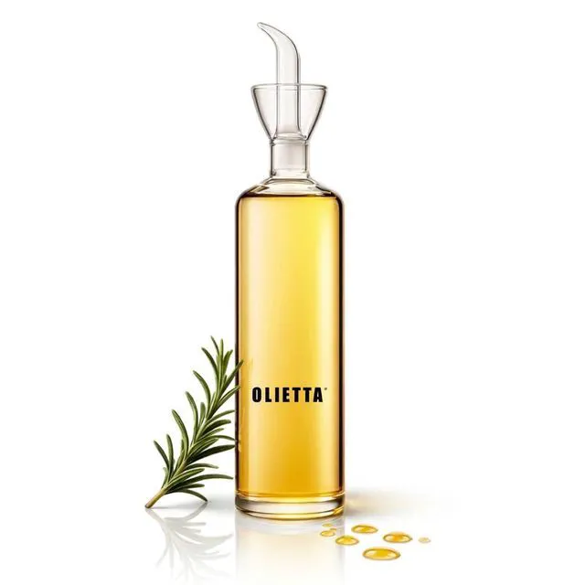 Main image of Olive Oil Dispenser Bottle 17 fl oz - Borosilicate Glass Non-Drip Pourer | Ground-Glass Seal, Leakproof Airtight, Dishwasher Safe, Oil Bottle for Kitchen, Table, Vinegar Drizzler, Easy Clean