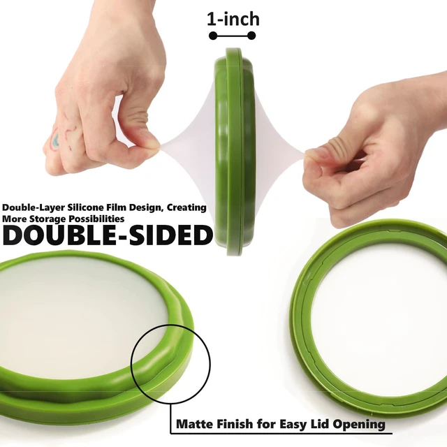 Alt view image 3 of 6 - Double-Sided Avocado Saver & Onion Storage, 4Pcs Food Holder | Upgraded Double-Sided Silicone! 4Pcs Avocado Saver & Onion Storage. Keeps garlic, tomato & produce fresh in fridge containers