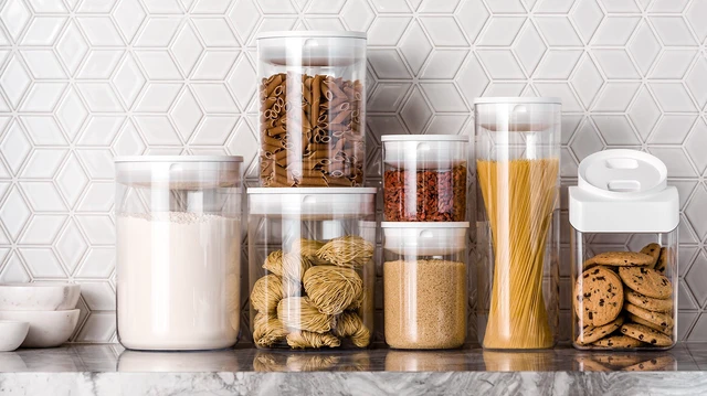 Alt view image 5 of 7 - Pantry Canister, 1.6-Quart, White Lid