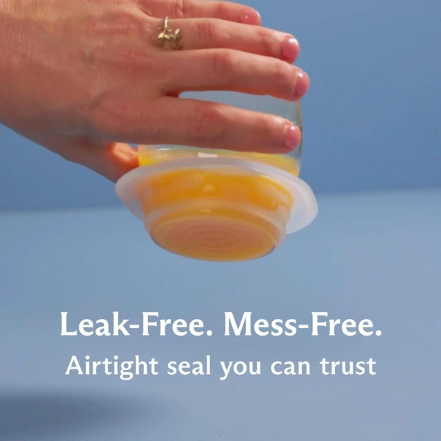 Alt view image 3 of 7 - Reusable Silicone Stretch Lids, Clear, 4-Pack, Variety of Sizes | Food-Safe Silicone, Airtight Seal, Leak-Free, BPA-Free, Eco-Friendly, Food Container Covers, Microwave, Dishwasher, Meal Prep