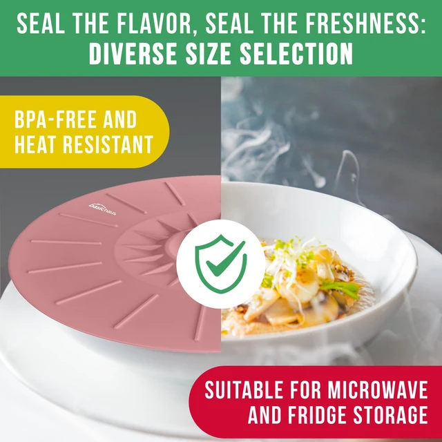 Alt view image 6 of 7 - Silicone Lids for Food Storage - 6 Pack - 6 Sizes - Food Grade - Reusable Silicone Bowl Covers for Pots and Pans - Microwave Splatter Cover - Fits Cups, Plates,-Stove, Oven, Fridge, Dishwasher Safe