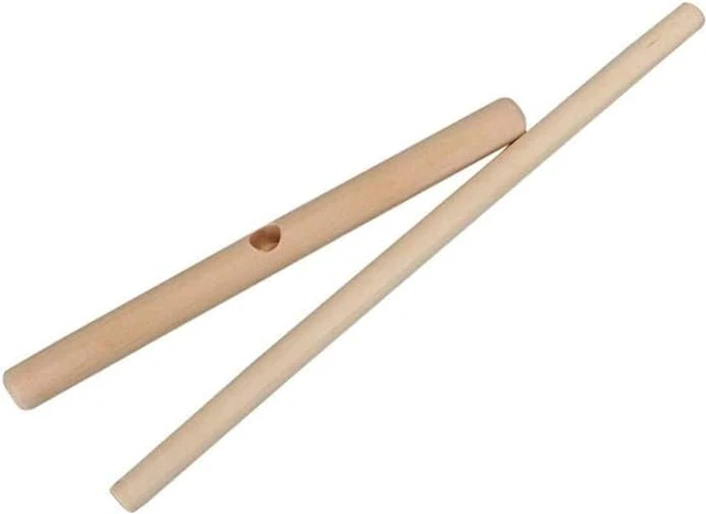 Alt view image 6 of 7 - 2 Pcs Wooden Crepe Maker Pancake Batter Spreader Stick Kitchen Cooking Utensils Tools for Restaurant Canteen Specially Supplies Practical Treatment Crepe Makers Specialty Appliances