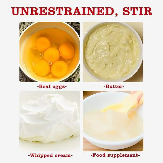 Alt view image 6 of 7 - Stainless Steel Eggbeater,egg scrambler,hand mixer, Rotating Semi-Automatic Eggbeater, Allows you to stir Easily Without Feeling Tired, for Making Cream of Egg Beater