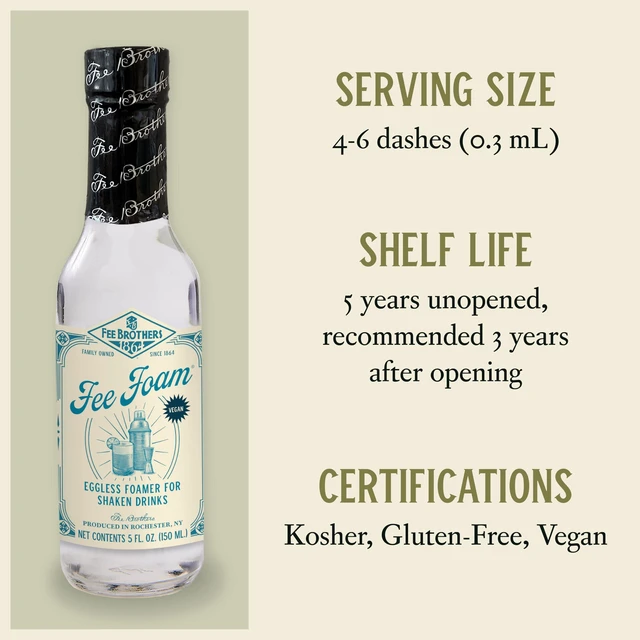 Alt view image 6 of 7 - Fee Foam Cocktail Foamer, 5 Fl Oz (Pack of 1) | Egg Substitute Mixer Often in Sours and Fizzes, Vegan-Friendly, Gluten Free