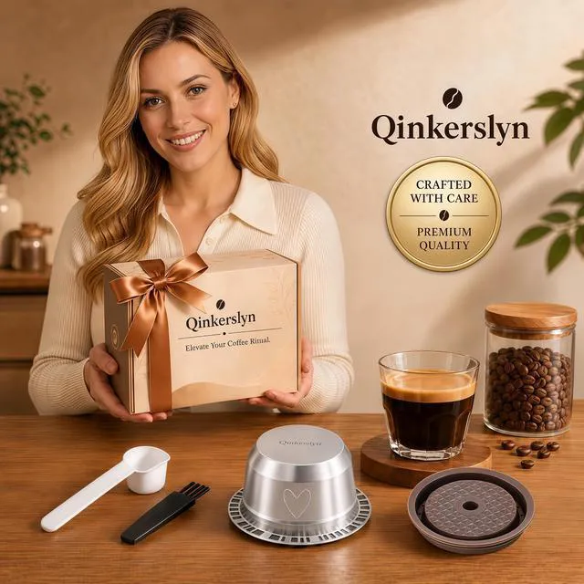 Alt view image 6 of 7 - Refillable Pods for Nespresso Vertuo Machine: Stainless Steel Reusable Coffee Capsule Kit with Spoon Brush 230ml Coffee Accessories for Nespresso Home Office Use