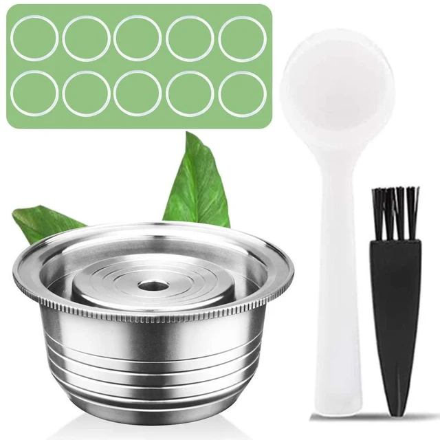 Main image of Reusable Coffee Capsule for Nespresso Vertuo: 8 oz Stainless Steel | Refillable Coffee Pod for Double Espresso Fits GCA1/ENV135/ENV150/BNV420 - Use Own Favorite Coffee - Rich Crema Easy to Clean