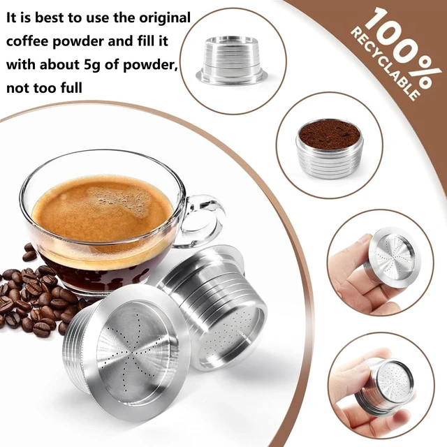 Alt view image 2 of 7 - Stainless Steel Reusable Espresso Coffee Pods ONLY for Lavazza Blue Lb951/Blue Lb300/Classy Plus Refillable Capsules Reusable Coffee Pods(1pcs)