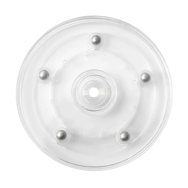 Alt view image 6 of 7 - 2 Pack 4" Clear Acrylic Lazy Susan Turntable - Small Ball Bearing Rotating Tray Cake Turntable for Decorating Lazy Susan Round Spinning Base for Crafts Cabinet Spice Rack