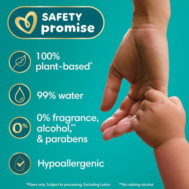 Alt view image 7 of 7 - Ultraclean Baby Wipes (Previously 'Free & Gentle'), 99% Water, Hypoallergenic, Unscented, 100% Plant Based, Plastic-Free, 624 Wipes Total (8X Flip-Top Packs)