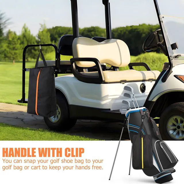 Alt view image 6 of 7 - Golf Shoes Bag, Smell-Proof & Waterproof Cleat Bag for Travel | Keeps Dirty Shoes Off Clean Gear, With Smooth Zipper & Carry Handle, Fits Shoes Up to Size 14, Ideal for Golf, Soccer & Gym