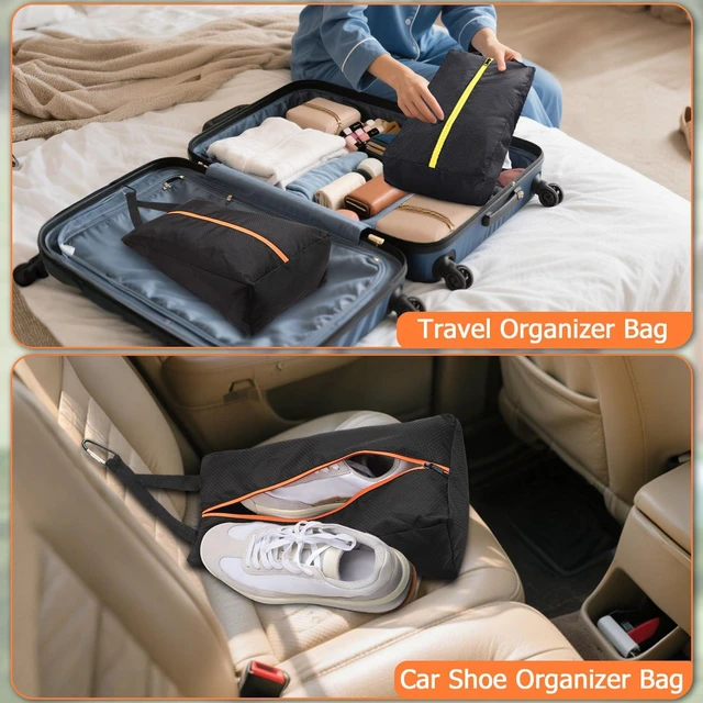 Alt view image 7 of 7 - Golf Shoes Bag, Smell-Proof & Waterproof Cleat Bag for Travel | Keeps Dirty Shoes Off Clean Gear, With Smooth Zipper & Carry Handle, Fits Shoes Up to Size 14, Ideal for Golf, Soccer & Gym