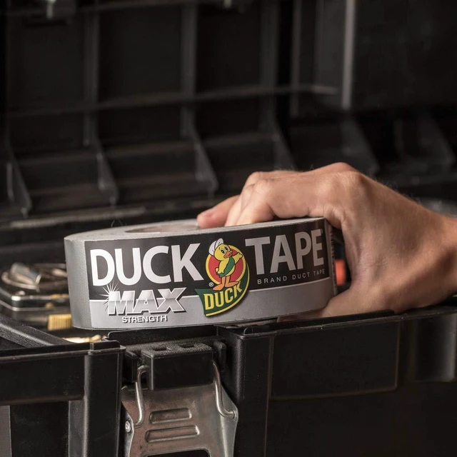 Alt view image 3 of 7 - Max Strength Duct Tape - 1 Roll - Heavy Duty Hold - 1.88 Inch x 45 Yards - Silver (240201)