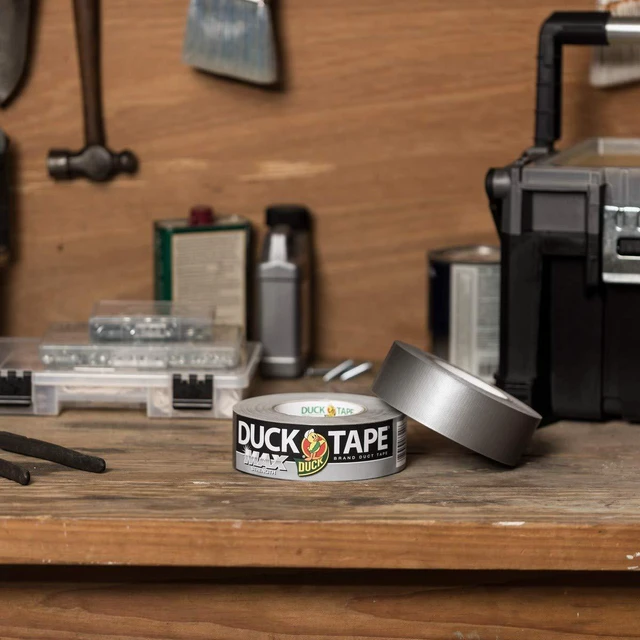 Alt view image 7 of 7 - Max Strength Duct Tape - 1 Roll - Heavy Duty Hold - 1.88 Inch x 45 Yards - Silver (240201)
